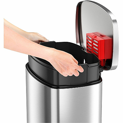 HLS Commercial Fire-Rated Soft Step Trash Can (HLSS13RFR)