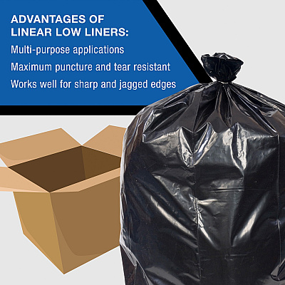 Genuine Joe Low-Density Can Liners (EJOLD404615)