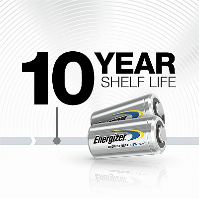 Energizer Industrial 123 Lithium Batteries, 123 Energizer Industrial Lithium Batteries, 12 Pack (EVEELN12312)