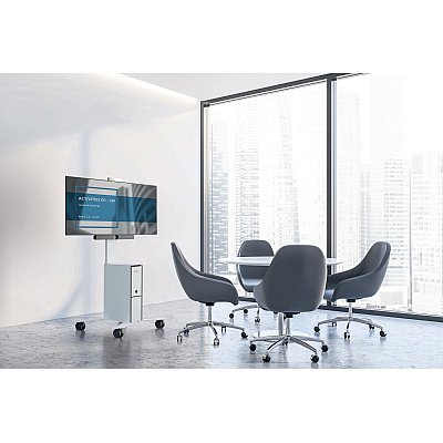 Durable COWORKSATION Mobile TV Cart (DBL370202)