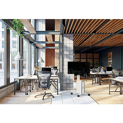 Durable COWORKSATION Mobile TV Cart (DBL370202)