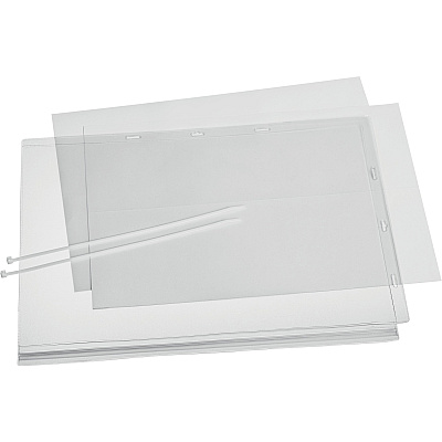 Durable Water-Resistant Document Pockets with Ties (DBL502819)