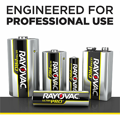 Rayovac Ultra Pro Alkaline 9V Batteries, 6 Pack (RAYAL9V6)