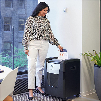 GBC Momentum Paper Shredder, M12-12, Micro-Cut, Anti-Jam, 12 Sheets (GBCWSM177003)
