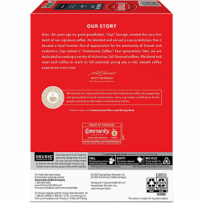 Community Coffee K-Cup Signature Blend Coffee (GMT64042)