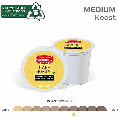Community Coffee K-Cup Cafe Special Coffee (GMT64059)