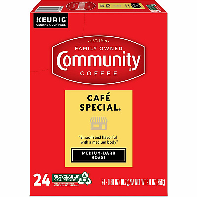 Community Coffee K-Cup Cafe Special Coffee (GMT64059)