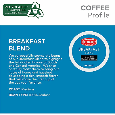 Community Coffee K-Cup Breakfast Blend Coffee (GMT64063)