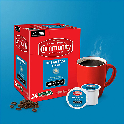 Community Coffee K-Cup Breakfast Blend Coffee (GMT64063)