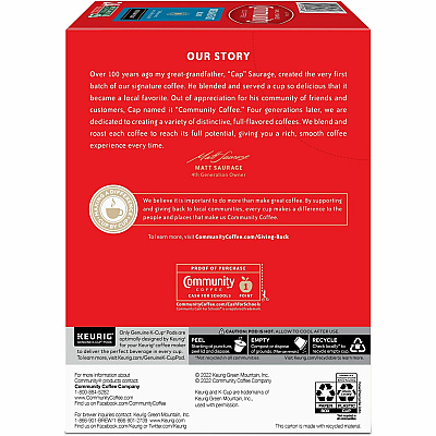 Community Coffee K-Cup Breakfast Blend Coffee (GMT64063)