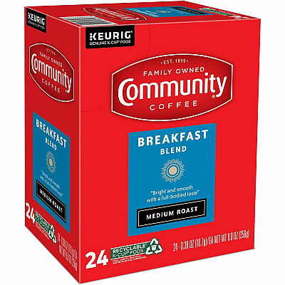 Community Coffee K-Cup Breakfast Blend Coffee (GMT64063)