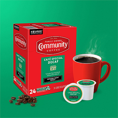 Community Coffee K-Cup Cafe Special Decaf Blend Coffee (GMT64080)