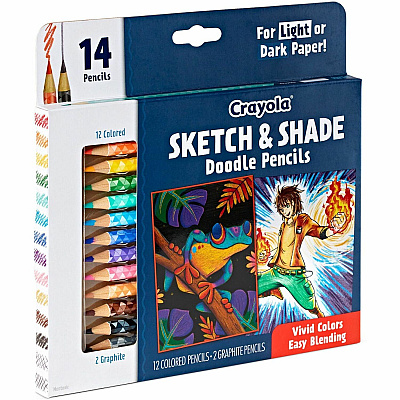 Crayola Sketch & Shade Doodle Pencils (CYO682116)