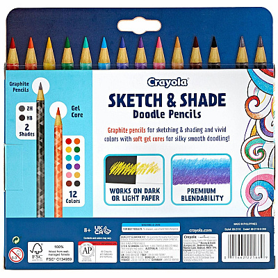 Crayola Sketch & Shade Doodle Pencils (CYO682116)