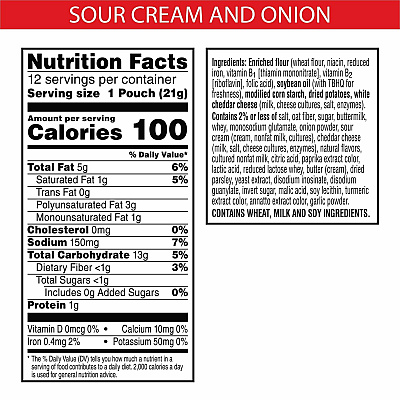 Cheez-It Snap'd Cheddar Sour Cream & Onion Crackers (KEB11951)