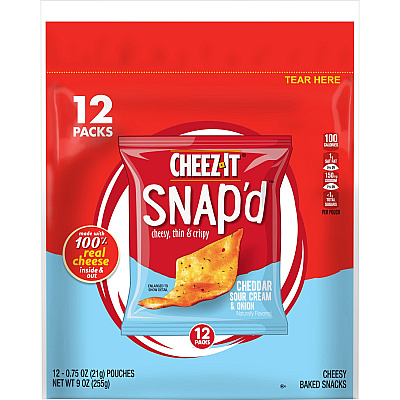 Cheez-It Snap'd Cheddar Sour Cream & Onion Crackers (KEB11951)