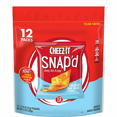 Cheez-It Snap'd Cheddar Sour Cream & Onion Crackers (KEB11951)