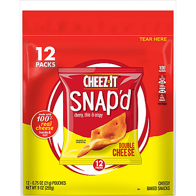 Cheez-It Snap'd Double Cheese Crackers (KEB11924)