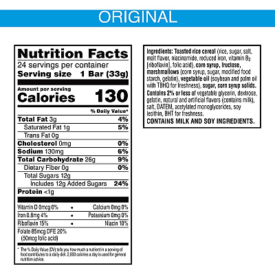 Rice Krispies Homestyle Original Treats (KEB27141)