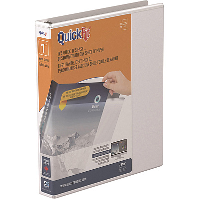 QuickFit D-Ring View Binders (STW870100)