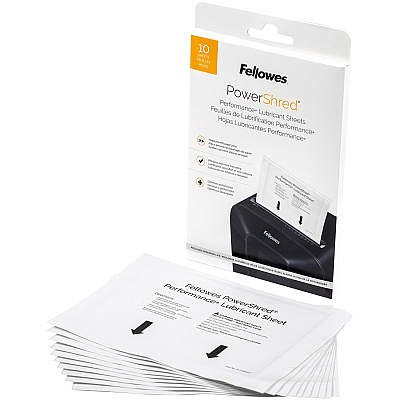 Fellowes Powershred Performance+ Lubricant Sheets (FEL4015501)