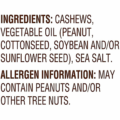 Fisher Premium Whole Cashews (JBSP27299)