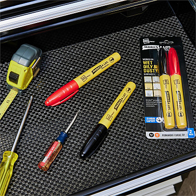 Avery UltraDuty Markers, Chisel Tip, 2 Assorted Markers (AVE29863)