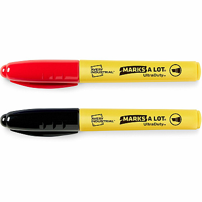Avery UltraDuty Markers, Chisel Tip, 2 Assorted Markers (AVE29863)