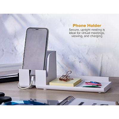 Bostitch Konnect Desk Organizer with Power Station (KT2BASEKIT1W)