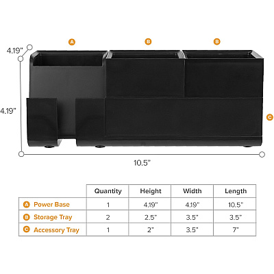 Bostitch Konnect Stackable Desk Organizer (KT2BASEKIT2B)
