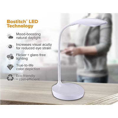 Bostitch Konnect Gooseneck LED Desk Lamp (KTVLED1502W)