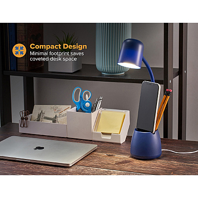 Bostitch Desk Lamp with Storage Cup, Navy (LED2105NVY)