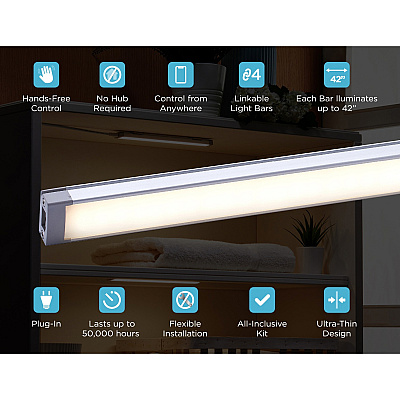BLACK+DECKER Smart Under Cabinet Lighting Kit (LEDUC181CCTA)