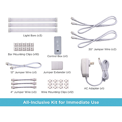 BLACK+DECKER Smart Under Cabinet Lighting Kit (LEDUC93CCTAC)