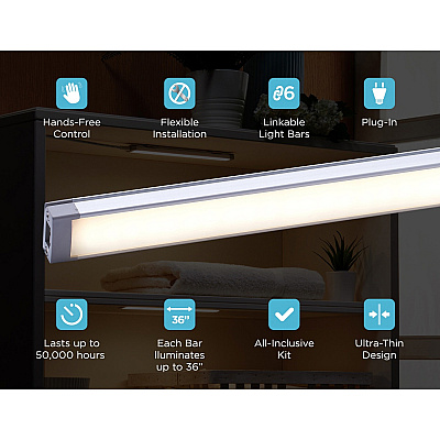 BLACK+DECKER Under Cabinet Lighting Kit (LEDUC94CCT)
