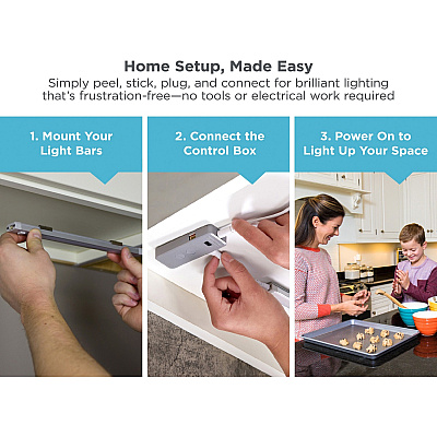 BLACK+DECKER Under Cabinet Lighting Kit (LEDUC94CCT)