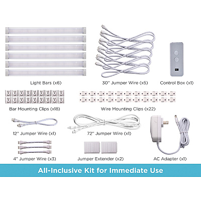 BLACK+DECKER Smart Under Cabinet Lighting Kit (LEDUC96CCTAC)
