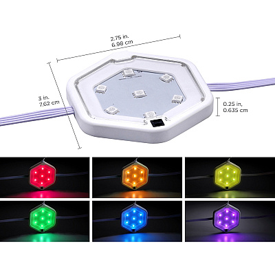 BLACK+DECKER Color-Changing LED Puck Light Kit (LEDUCPUCK3RG)