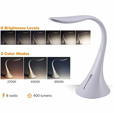 Bostitch Modern Desk Lamp (VLED1821WBOS)