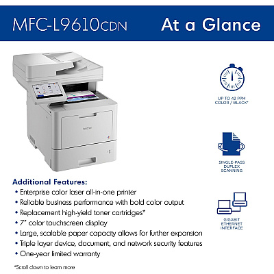 Brother MFC-L9610CDN Laser Multifunction Printer - Color
