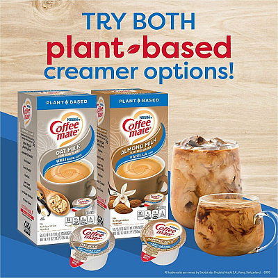 Coffee-mate Coffee-mate Almond Milk Vanilla Liquid Creamer Singles (NES42258)