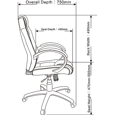 LYS High-back Gaming Chair (LYSCH700PARD)