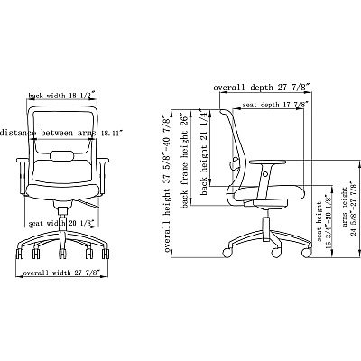 LYS SOHO Staff Chair (LYSCH200MABK)