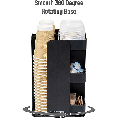Mind Reader 8-Compartment Condiment Carousel (EMSCUPOSPIN)