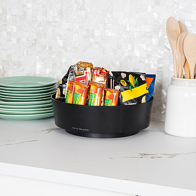 Mind Reader 4-Compartment Snack Carousel Organizer (EMSLAZSNACK)