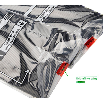 Mind Reader Cutlery Dispenser Utensil Refill (EMSPFORK100)