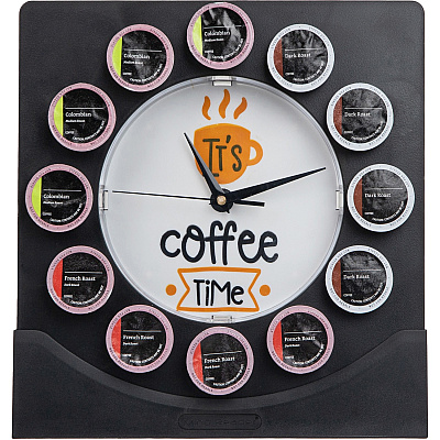 Mind Reader Anchor Coffee Pod Holder with Clock (EMSPODCLOCK)