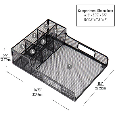 Mind Reader Serving Tray Countertop Organizer (EMSPSNAMESH)