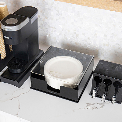 Mind Reader Foundation Covered Plate Dispenser (EMSPSTOR)