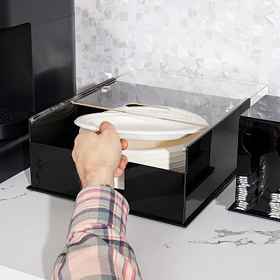 Mind Reader Foundation Covered Plate Dispenser (EMSPSTOR)
